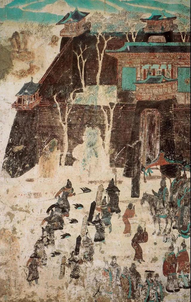 敦煌壁画图片大全，敦煌飞天壁画高清图（敦煌壁画对于中国画坛的影响）