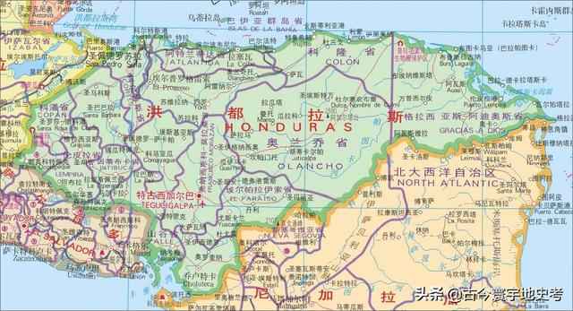 世界地图册北美洲，北美洲、南美洲和大洋洲各国行政区划图