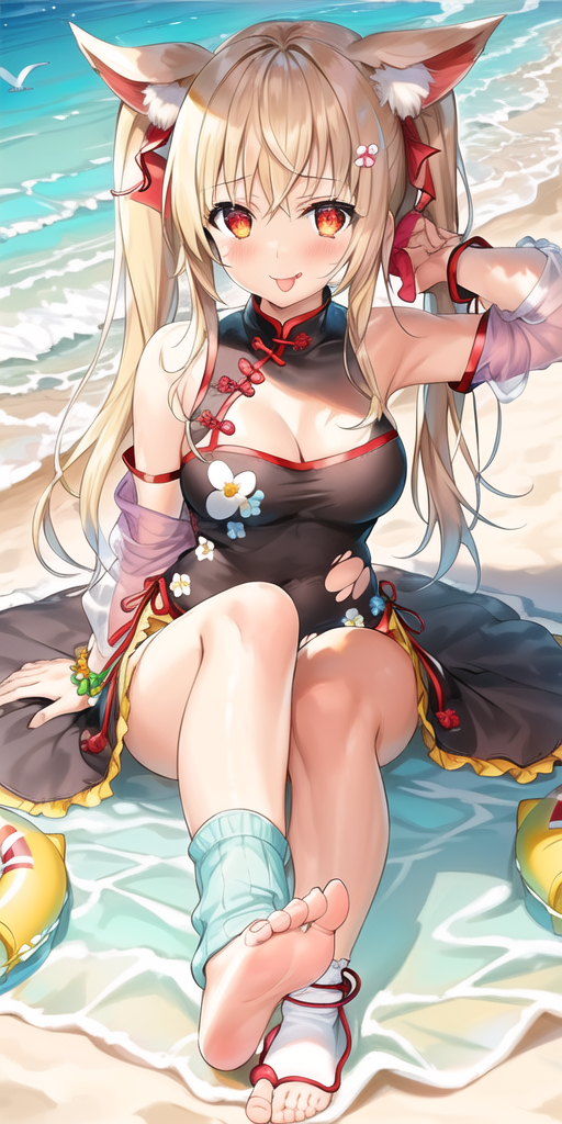 夏天的画怎么画简单又漂亮，夏天简笔画怎么画（AI绘画 海边夏日3）