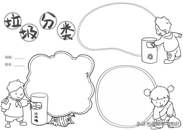 垃圾分类的手抄报怎么画，垃圾分类的手抄报怎么画 简单（垃圾分类<环保>手抄报集）