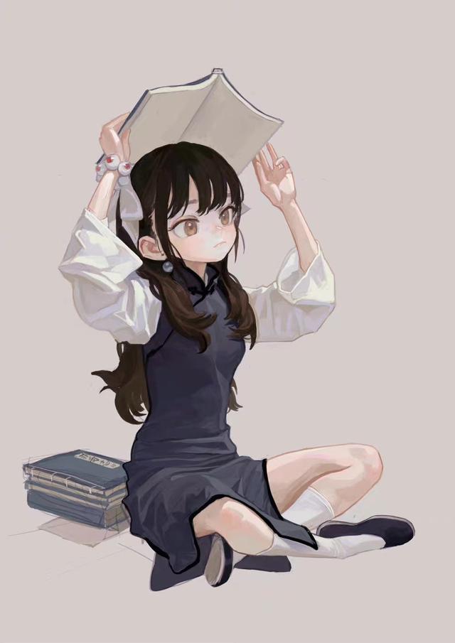 动漫女生头像可爱呆萌，俏皮可爱呆萌动漫女生头像微信（爆可爱的女生插画头像）