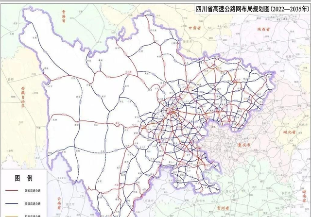 四川高速公路规划图，川藏高速最新规划图