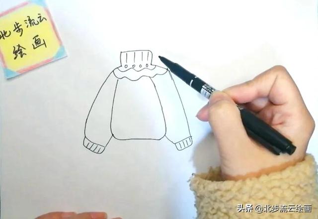 简笔画纸张的画法，简笔画 纸张（儿童简笔画教程：毛衣）