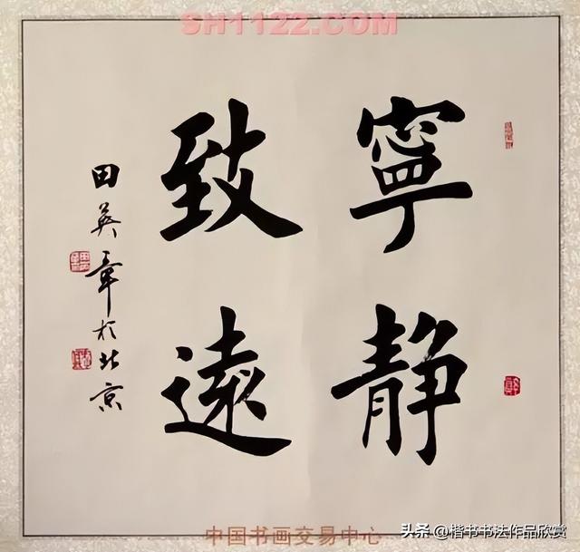 毛笔字作品有哪些，毛笔字作品欣赏图片（田英章毛笔楷书欣赏）