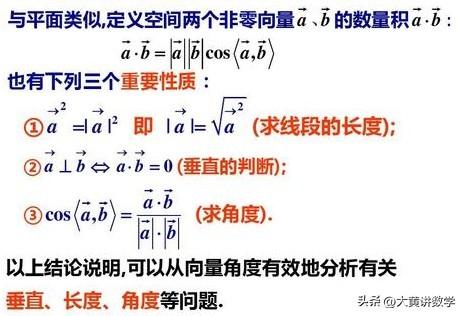 空间向量夹角的计算公式，空间向量的夹角公式是什么（让你明晓空间向量的核心）