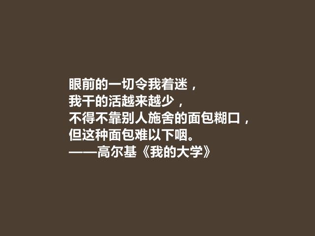 高尔基的名言，高尔基的名言关于读书（名作《我的大学》十句格言）