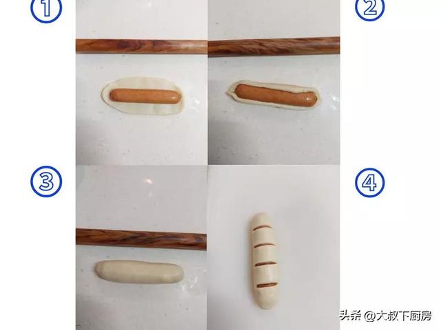 教你怎么做各种花样面包，面包做花样怎么做（大叔教你热狗花式面包）