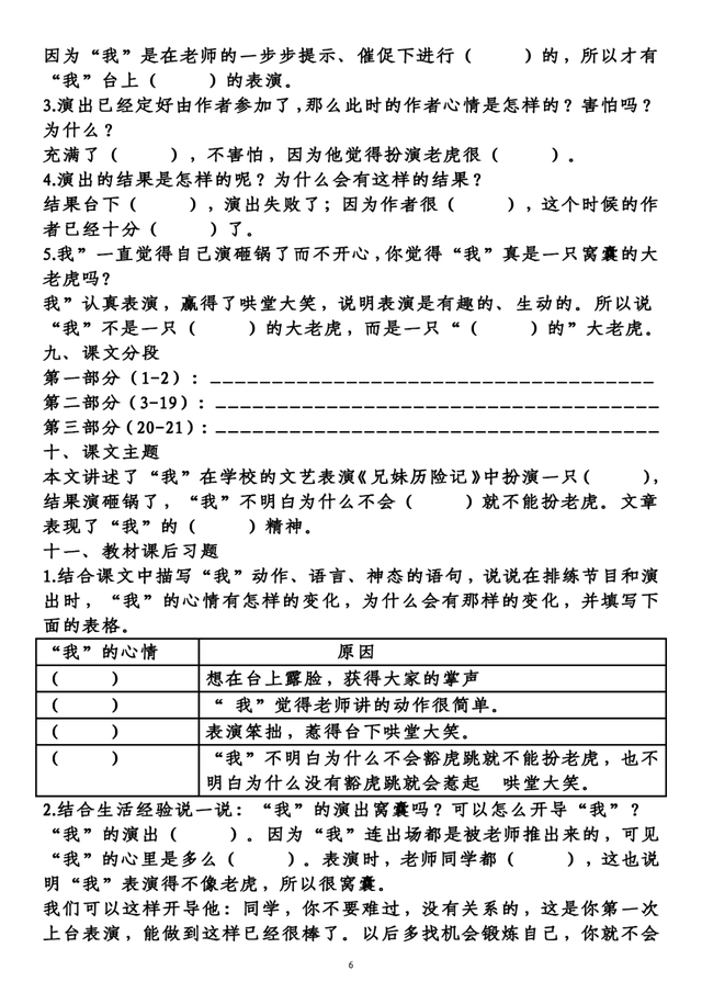 挖组词 挖字如何组词，挖组词和部首（《第六单元》知识梳理填空练习）