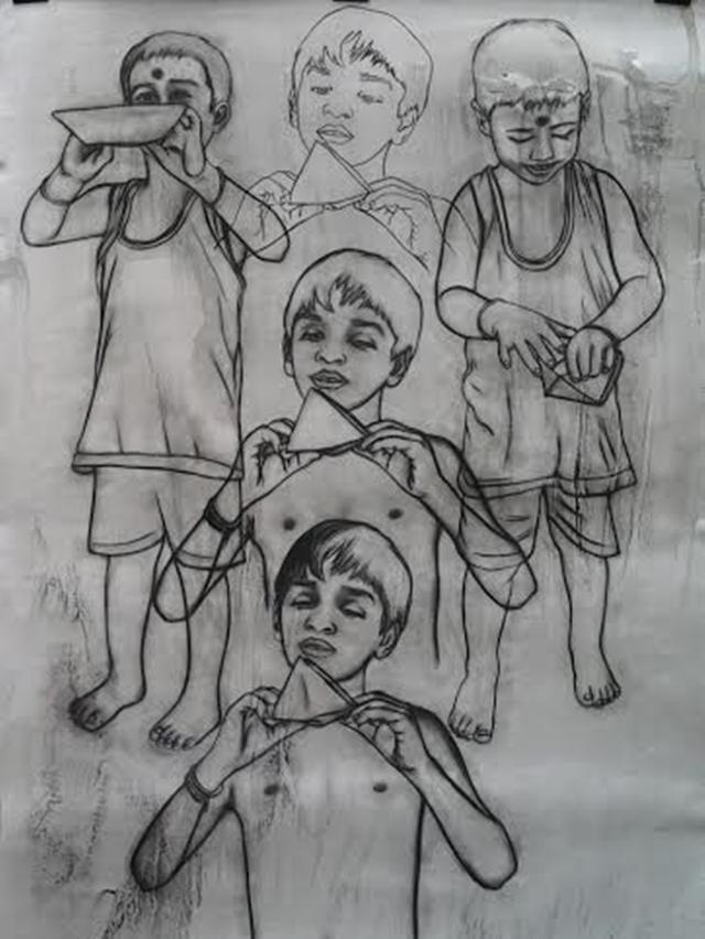 如何画大海里的轮船，如何画大海里的轮船简笔画（儿童节漫画作品）