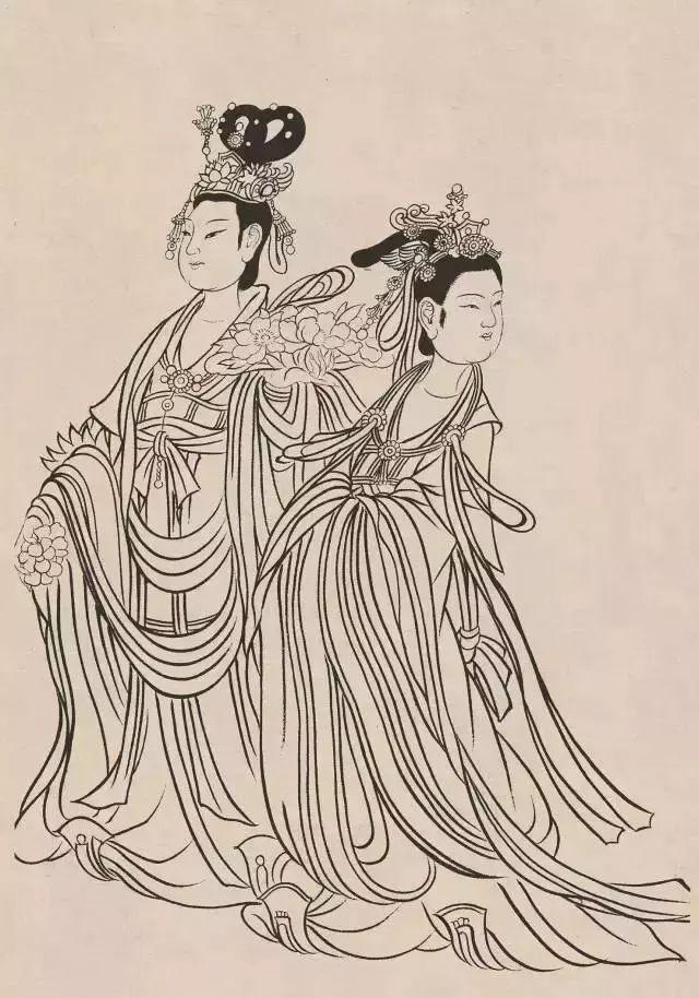 中国古代人物画，中国名画人物作品（中国古代人物白描画120幅欣赏）