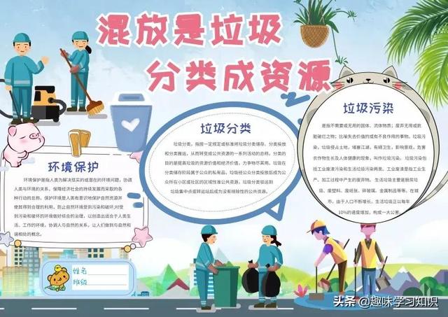 垃圾分类的手抄报怎么画，垃圾分类的手抄报怎么画 简单（垃圾分类<环保>手抄报集）