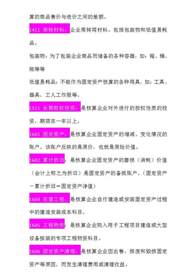 资产类会计科目有哪些，资产类科目有哪些（不知道有哪些会计科目）