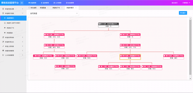 电子家谱族谱制作，springboot-电子家谱系统-让家族血脉宗亲继续延续