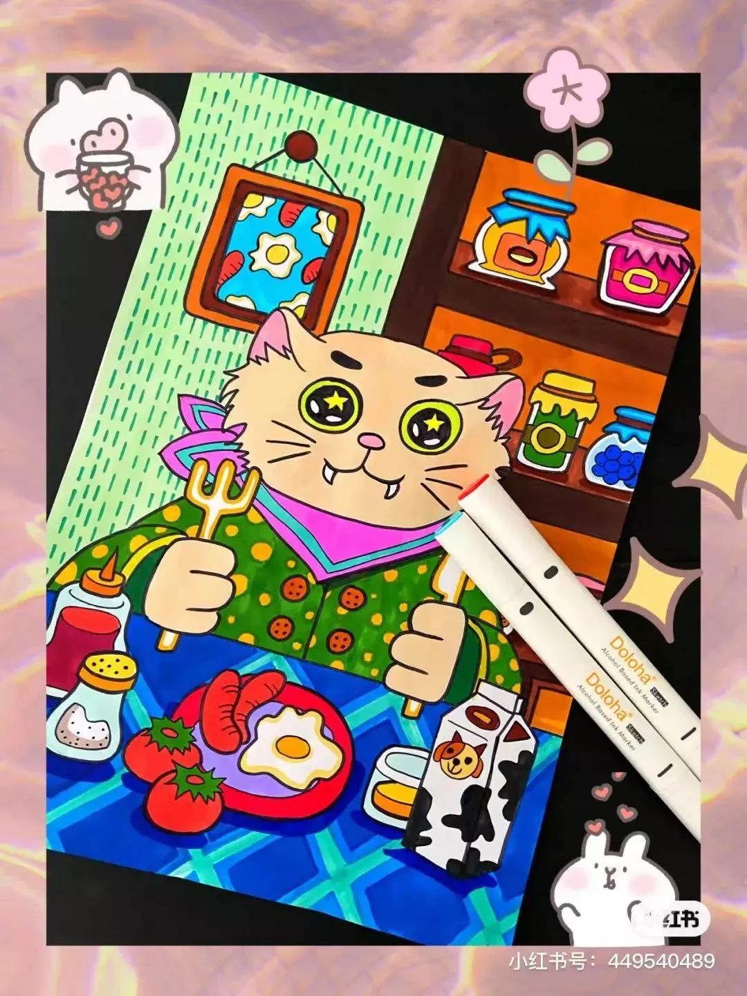 二次元人物简笔画(画动漫人物全身教程)
