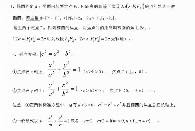 抛物线的基本知识点，抛物线的基本知识点有哪些（高中数学椭圆、双曲线、抛物线的重点知识归纳和常用结论汇总）