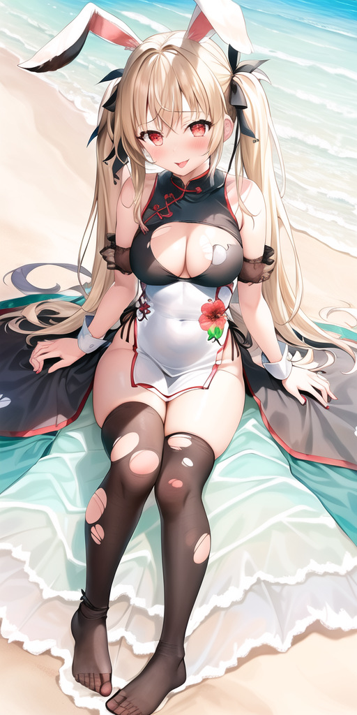 夏天的画怎么画简单又漂亮，夏天简笔画怎么画（AI绘画 海边夏日3）