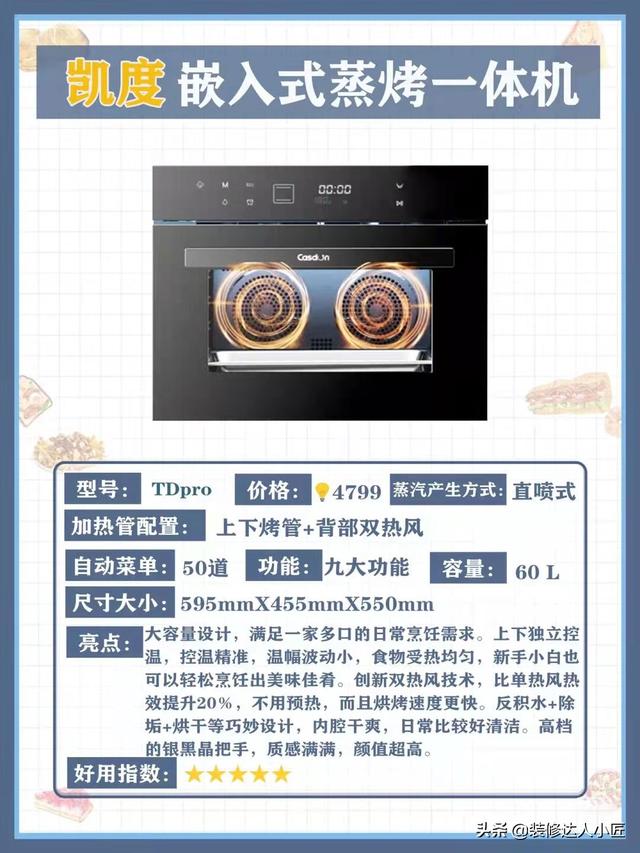蒸箱哪个牌子好，家用蒸箱排名（这六款品牌蒸烤一体机对比）
