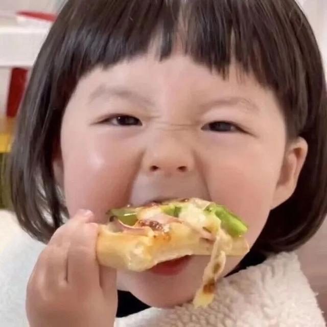 网红头像卡通可爱 美食妹妹，网红头像卡通可爱图片微信（吃东西头像）