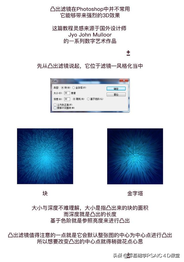 如何用ps做海报，如何用PS制作海报（3分钟让你学会用凸出滤镜制作炫酷海报）