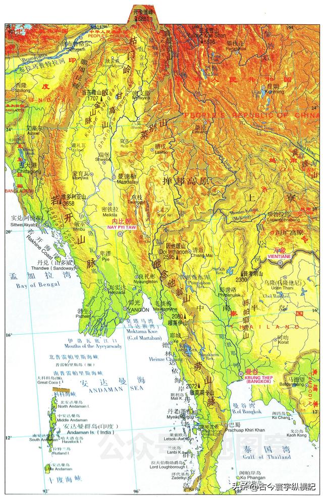 亚洲属于哪个国家，黎巴嫩是哪个国家（亚洲各国地形图）