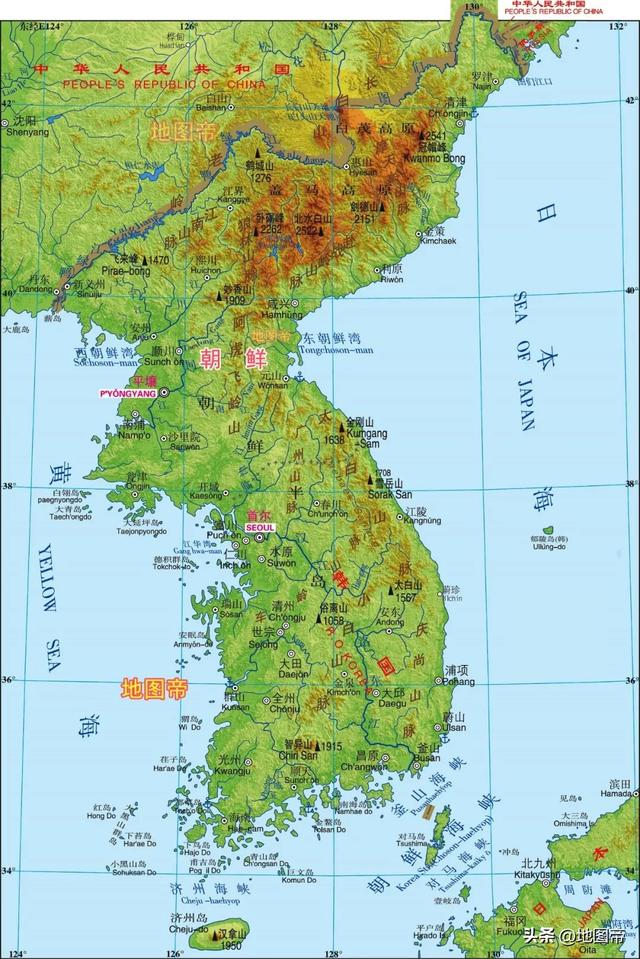 亚洲各国国旗图片，你能说出来几个（韩国国旗上的太极是哪来的）