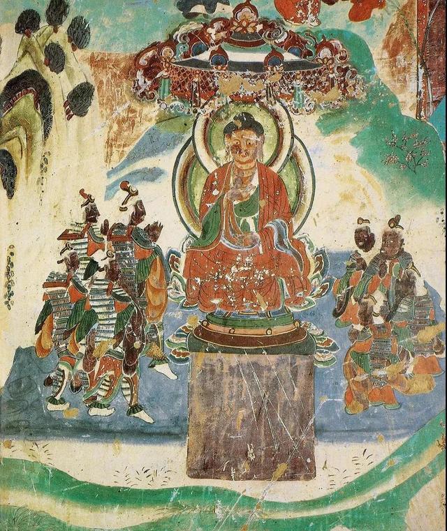 敦煌壁画图片大全，敦煌飞天壁画高清图（敦煌壁画对于中国画坛的影响）