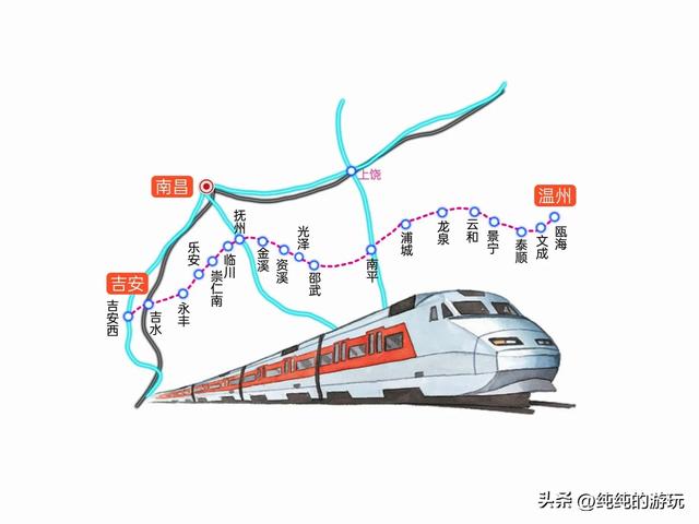 鹰潭抚州高铁规划，江西省13条规划中铁路的线路走向