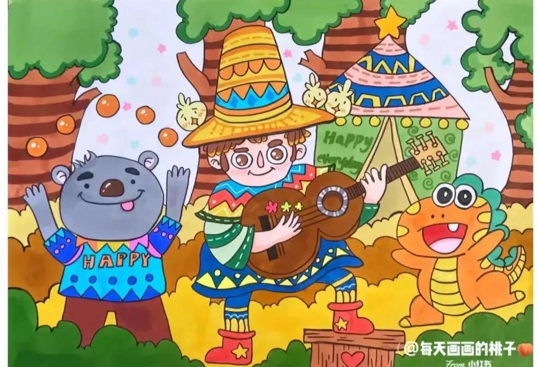 二次元人物简笔画(画动漫人物全身教程)
