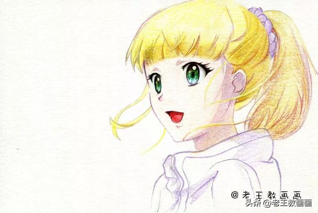 画漫画人物女生，动漫人物怎么画详细教程女生（教你画一个可爱的小女孩）
