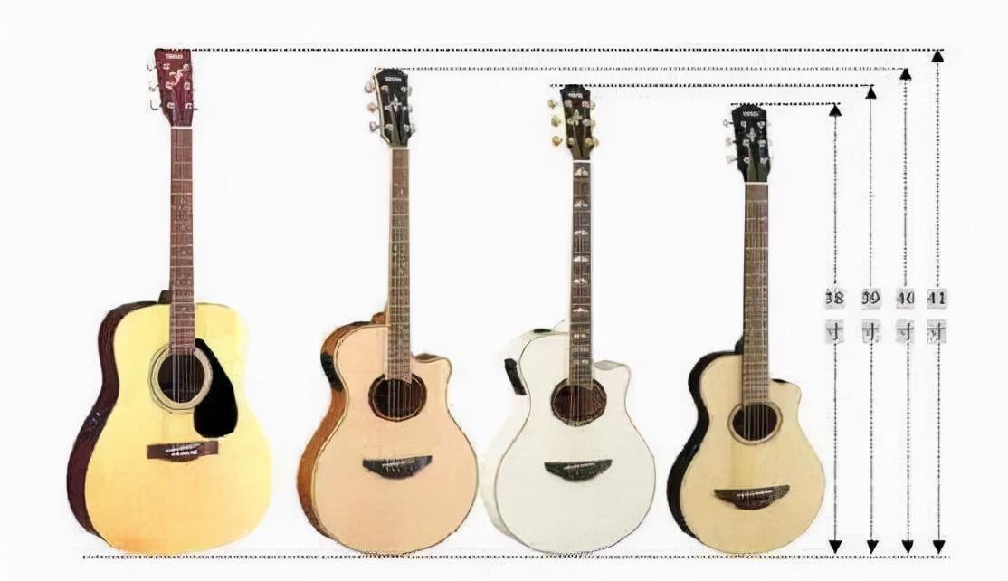 吉他选择多大尺寸（36寸38寸40寸41寸的选择）