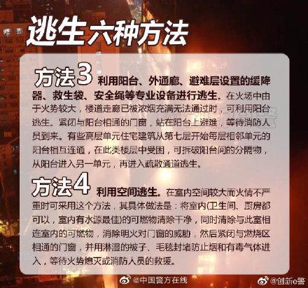 火灾逃生方法有哪些，发生火灾逃生方法有哪些（高层火灾逃生六种方法各家各户应当储备）