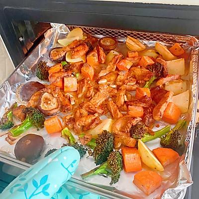 烤鸡胸肉的做法，鸡胸肉烤各种做法（这道时蔬烤鸡胸肉）