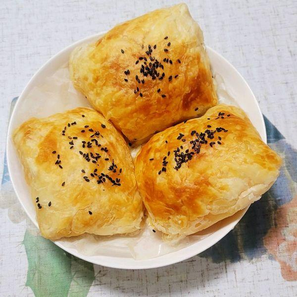 手抓饼，好吃到流泪的手抓饼的吃法（手抓饼用空气炸锅烤几分钟）