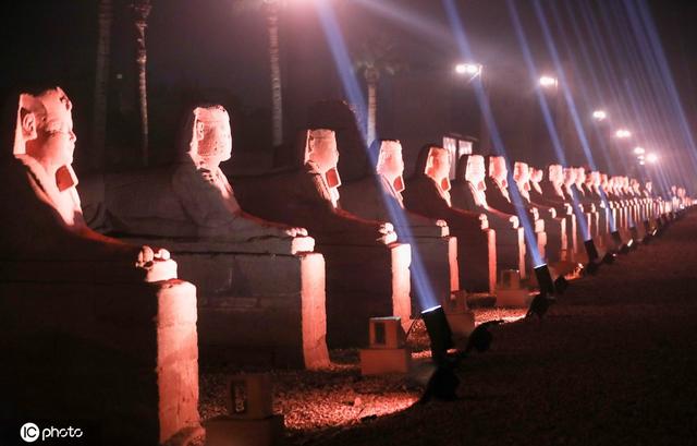 埃及狮身人面像，埃及狮身人面像简笔画（埃及狮身人面像大道开放）