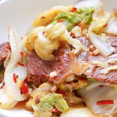 白菜烧牛肉做法步骤，还是得吃大白菜烧牛肉