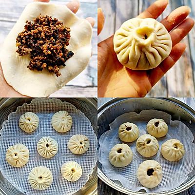 梅干菜肉馅包子怎么做，鲜嫩多汁的梅干菜肉包