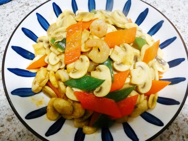 口蘑的做法大全，口模党（朋友一来就做虾仁炒口蘑）