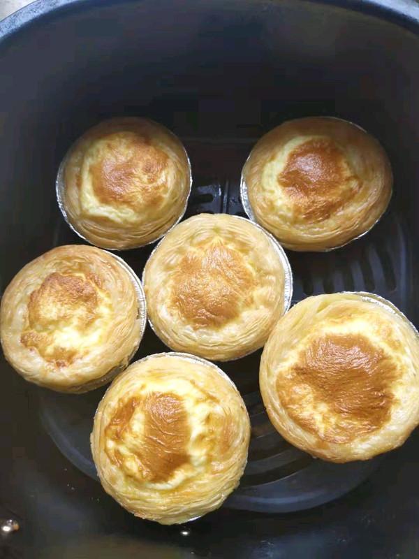 蛋挞空气炸锅温度时间多少，空气炸锅做蛋挞要多少分钟（#一学就会快手菜#无奶油全蛋蛋挞）