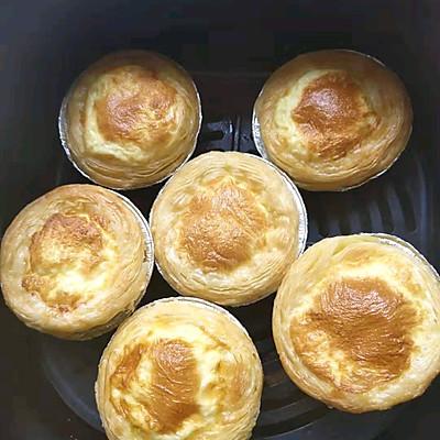 蛋挞空气炸锅温度时间多少，空气炸锅做蛋挞要多少分钟（#一学就会快手菜#无奶油全蛋蛋挞）