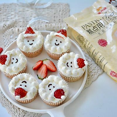 小麦粉怎么做蛋糕，可以用小麦粉做千层蛋糕吗（#金龙鱼精英100%烘焙大师赛-爱好组-低筋#圣诞纸杯蛋糕）