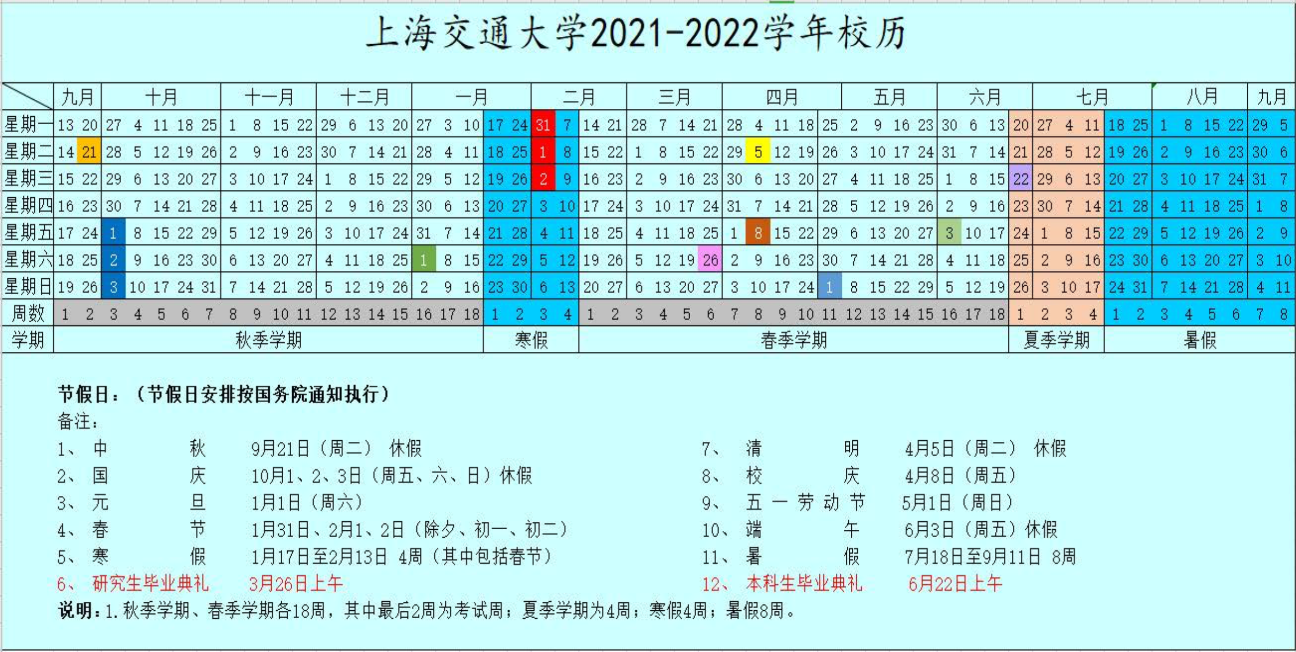 上海大学开学时间，上海高校开学时间2022秋季（上海交通大学调整校历）