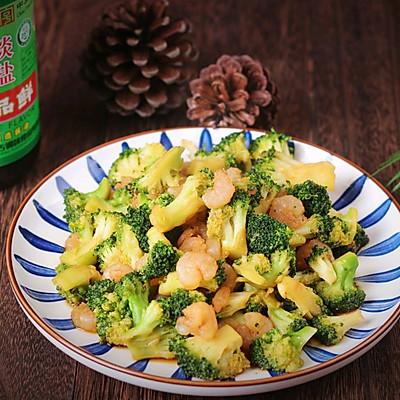 西兰花炒什么，西兰花炒什么配菜好吃（#东古家味美食#西兰花炒虾仁）