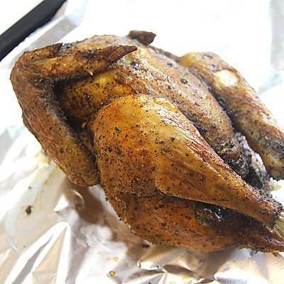 烤鸡要烤多久，用空气炸锅烤鸡要烤多久（椒香脆皮烤全鸡五分钟就能上桌的美食）