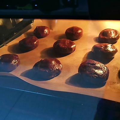 棉花糖巧克力的做法，巧克力包裹棉花糖的做法图片（少油能拉丝的巧克力棉花糖软曲奇）