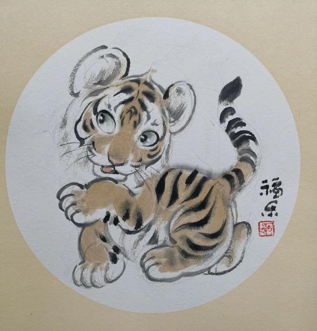 老虎怎么画帅气，老虎的简笔画怎么画（老虎的“虎”究竟有多少种画法）