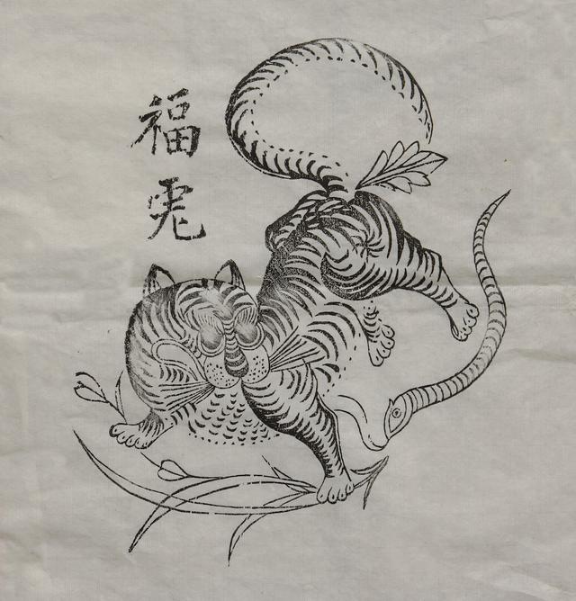 虎头年画素描图片