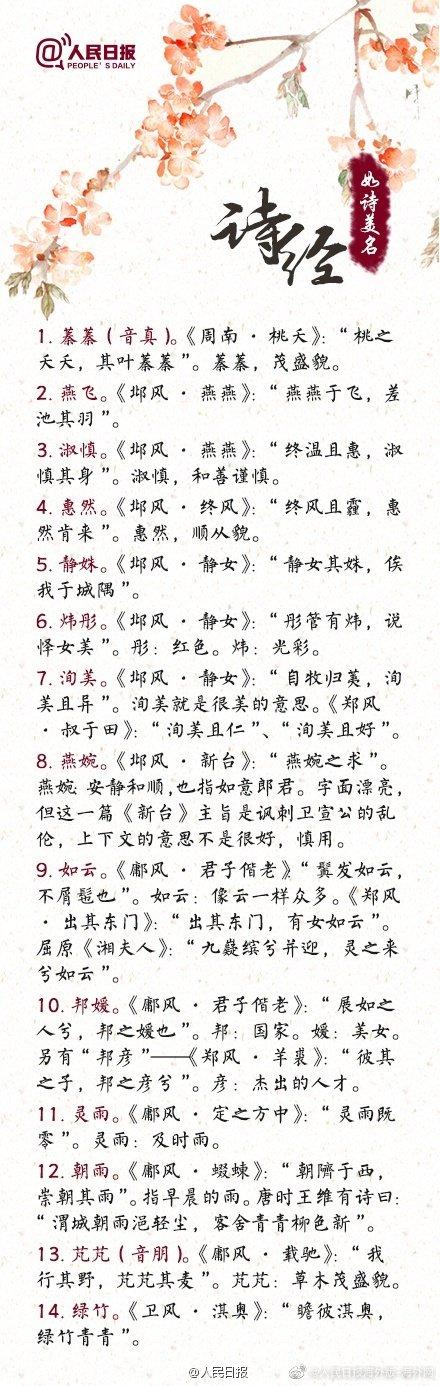 出自诗经的四字网名，诗经网名大全四个字（来自诗经楚辞的如诗美名）