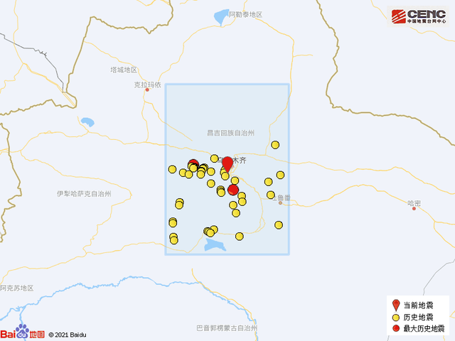 新疆托克逊县地震，3月23日23时4分新疆吐鲁番市托克逊县发生3.0级地震（新疆乌鲁木齐市沙依巴克区发生2.6级地震）