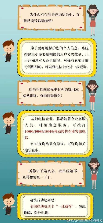 查询自己名下的所有手机号，如何查自己名下有几张电话卡