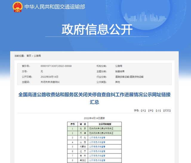 高速公路路况查询，高速公路网如何查路况（哪些高速公路收费站和服务区关闭关停）